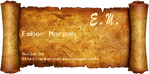 Ember Morgan névjegykártya